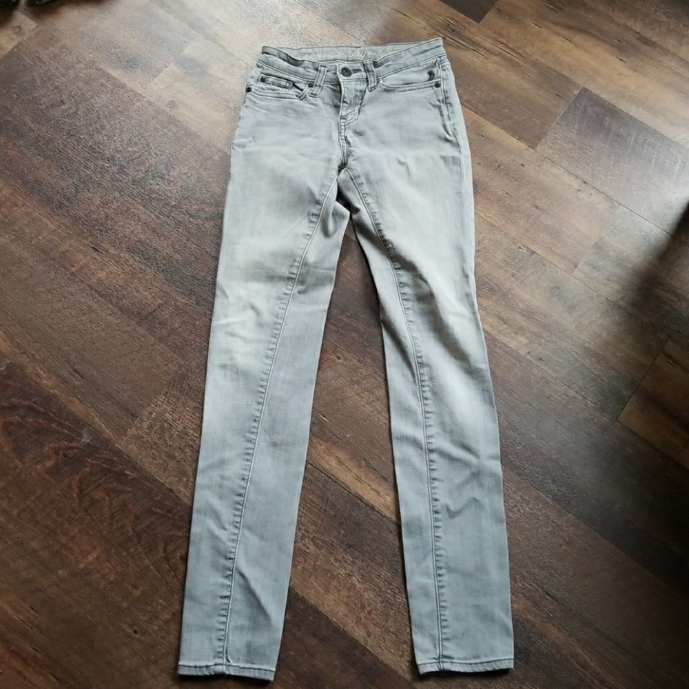 Gap Premium Super Skinny Gray Jeans